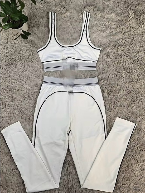 Other - Yoga White Crop Tank with matching pants